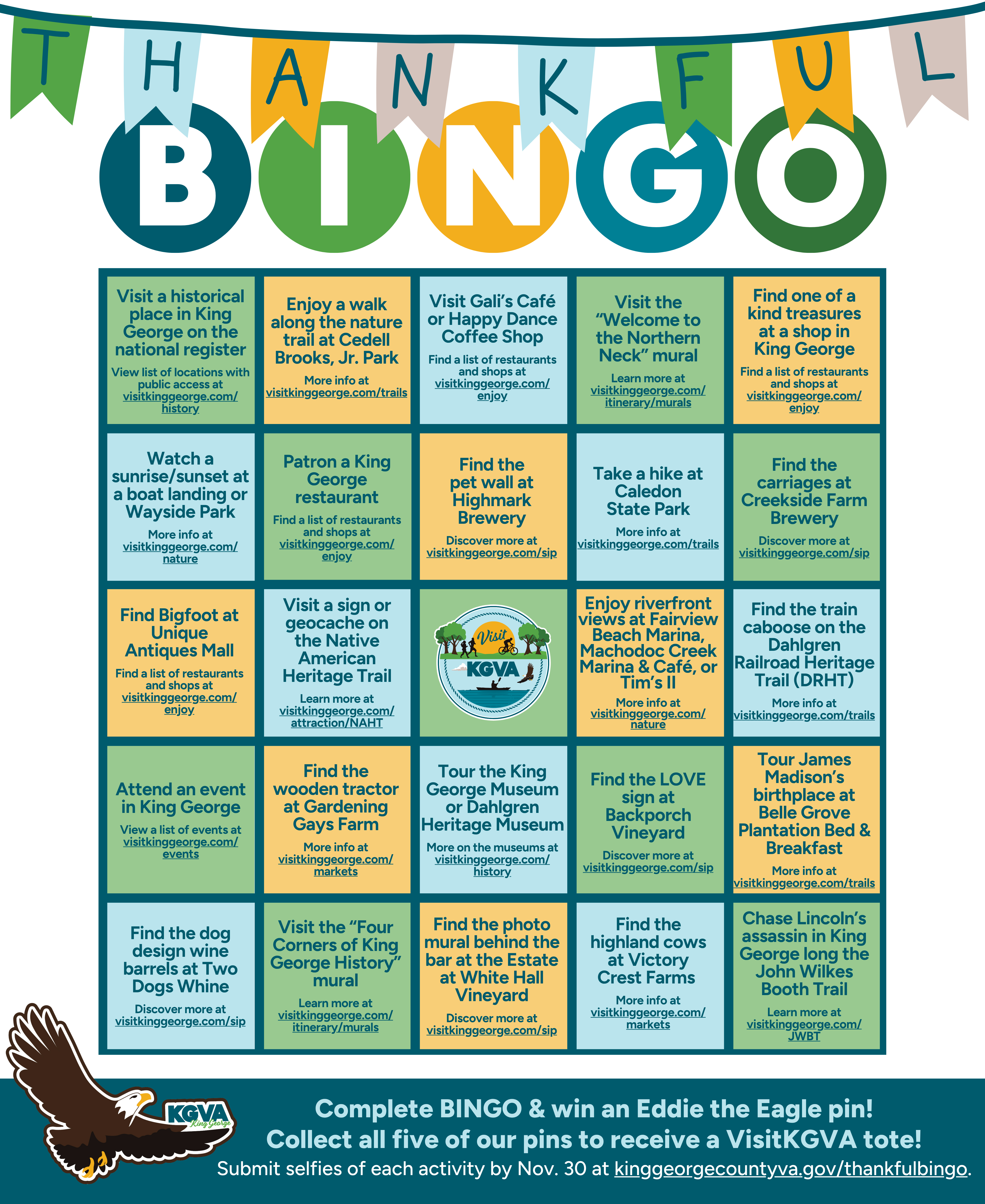 2025 Thanksgiving Bingo Card