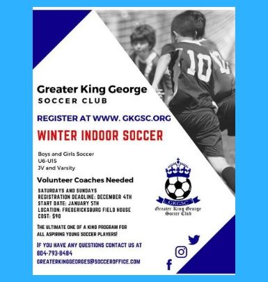 Winter 2019 Indoor Soccer Registration