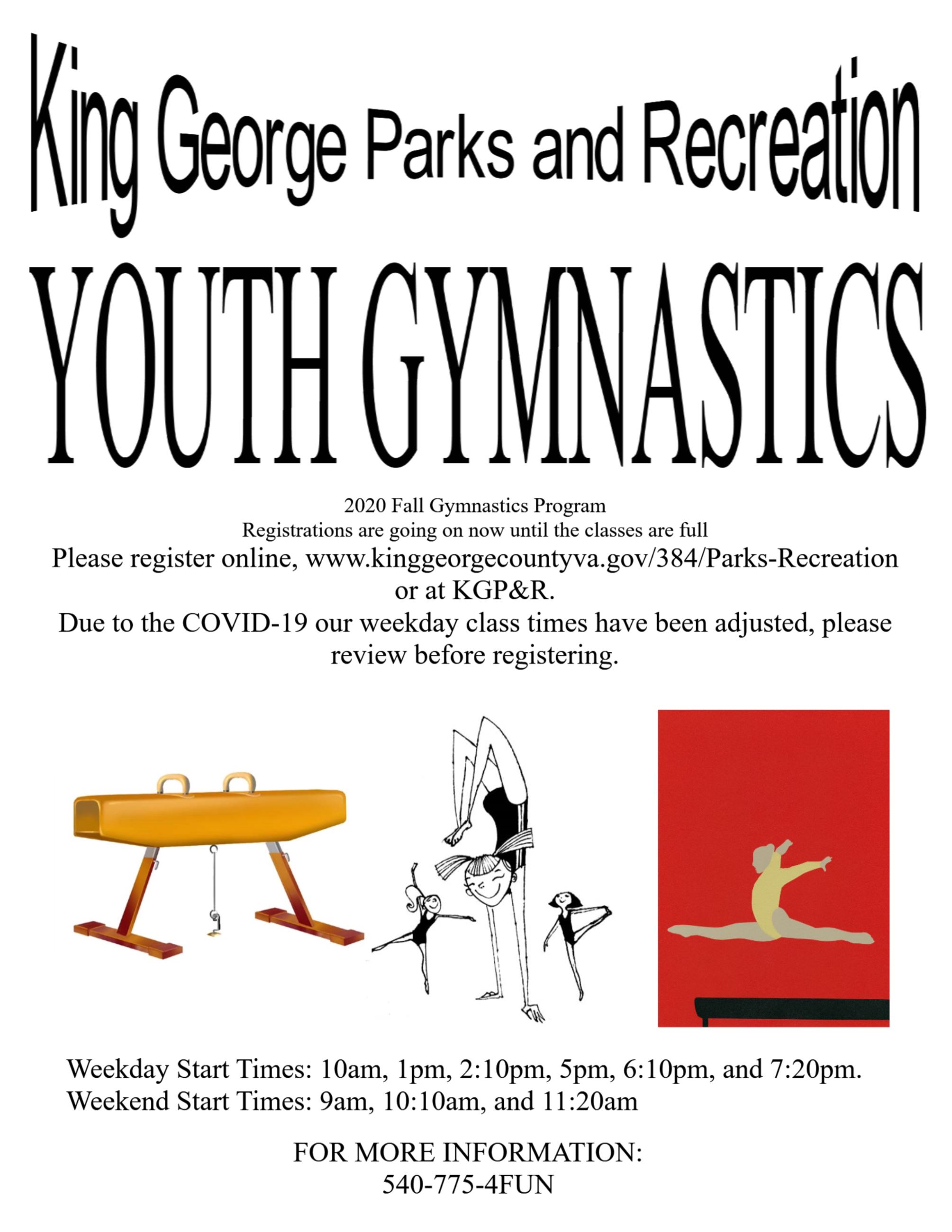 2020 Fall Youth Gymnastics Classes II