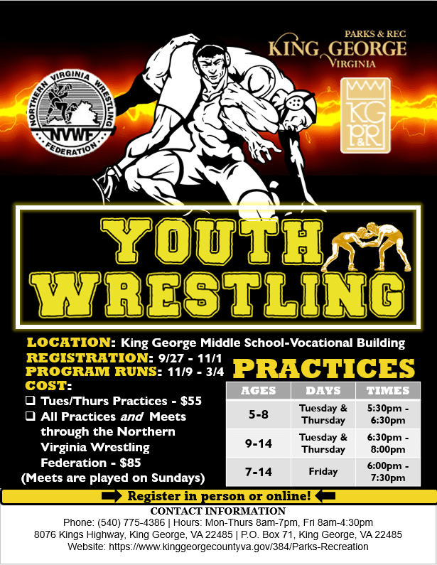 2021-22 Youth Wrestling Flyer Photo